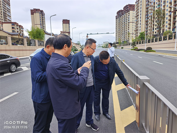 10月22日，洪董陪同汪凱書記一行到新安路調(diào)研.jpg