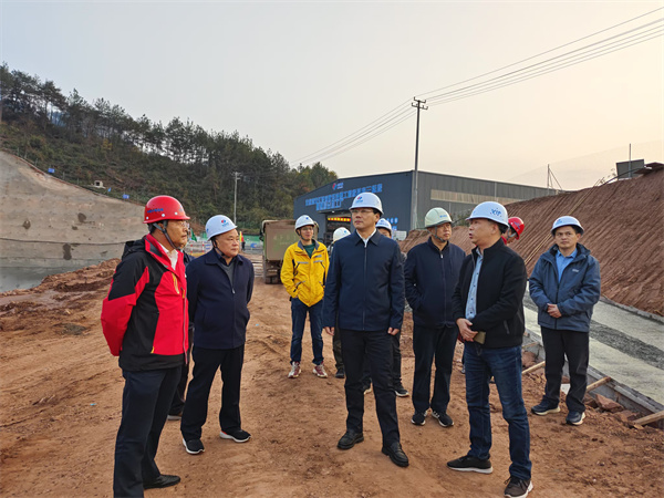 12月4日，洪董陪同王奇勇縣長一行調(diào)研防洪工程項目.jpg