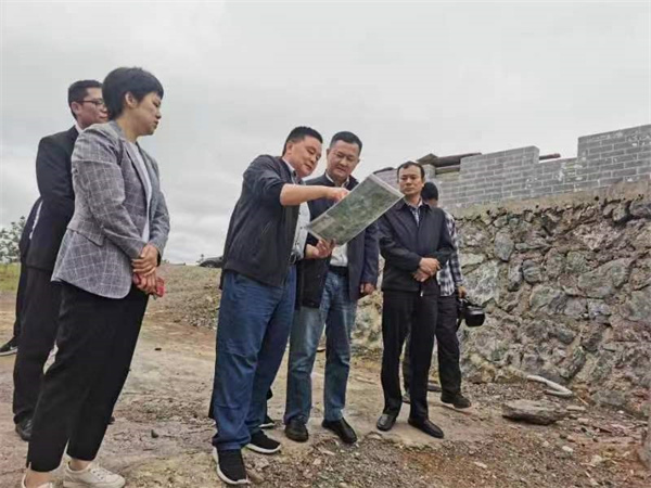 5月10日，副縣長徐涌泗一行調(diào)研湖田山項目，黃山徽投集團黨委書記、董事長洪筱明，湖田山執(zhí)行董事邢輝姣陪同2.jpg