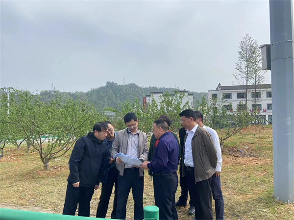 4月15日下午，汪盛副縣長帶隊(duì)赴北岸指導(dǎo)金山道口整體風(fēng)貌提升工作.jpg