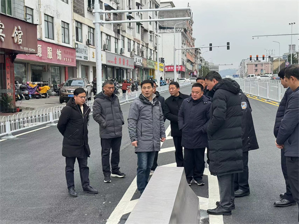 1月21日，洪董，張總陪同王奇勇縣長一行調(diào)研新安路跨鐵路橋.jpg